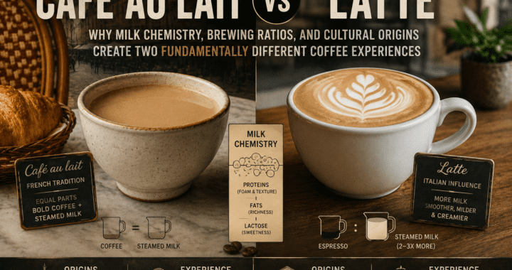 Cafe au lait vs latte