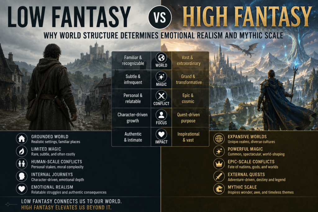 low fantasy vs high fantasy