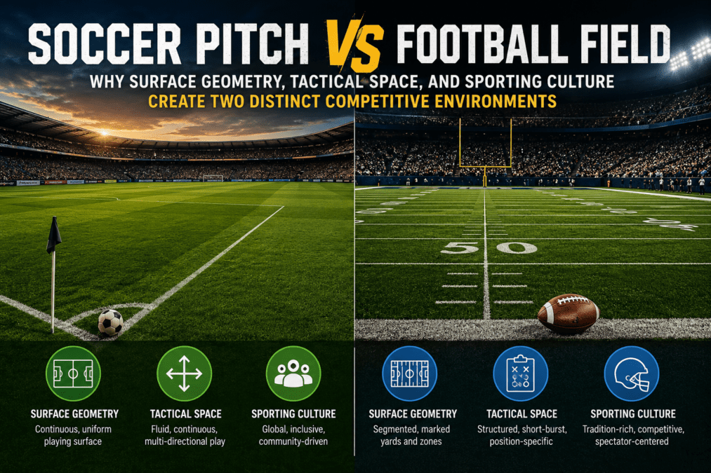 Soccer Pitch vs Football Field Soccer Pitch vs Football Field