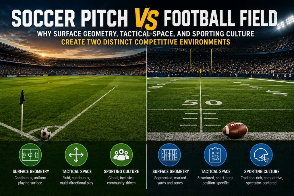 Soccer Pitch vs Football Field