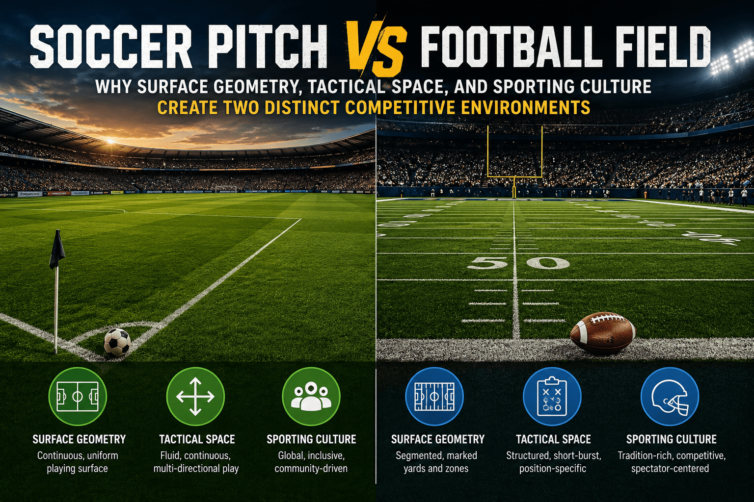 Zip Ties vs Cuffs Soccer Pitch vs Football Field