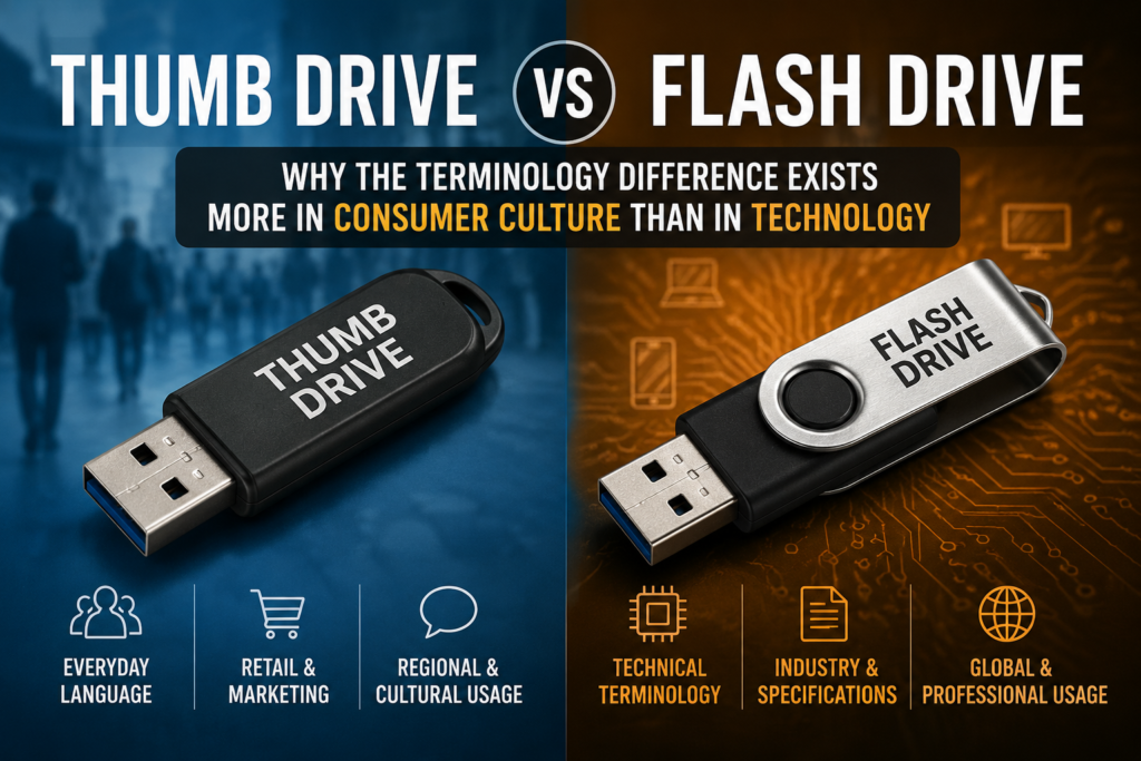 Thumb Drive vs Flash Drive