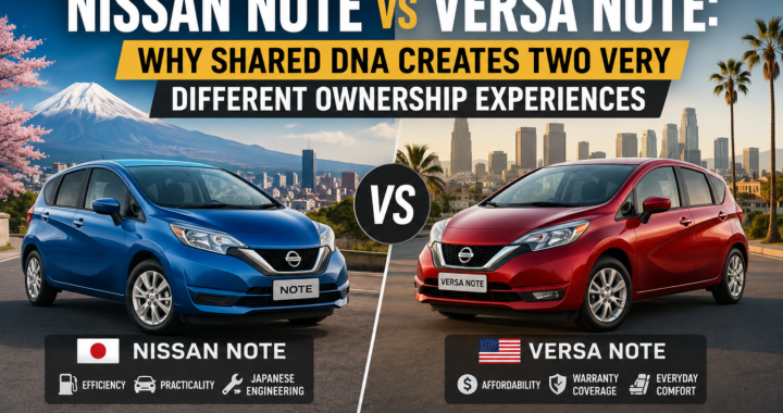 Nissan Note vs Versa Note