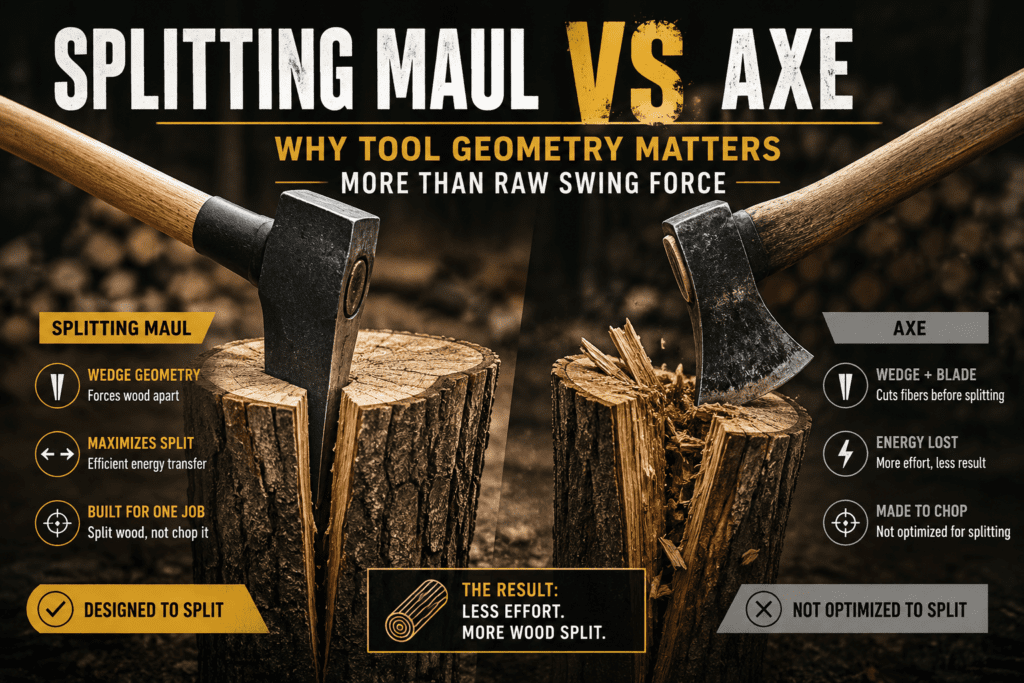splitting maul vs axe