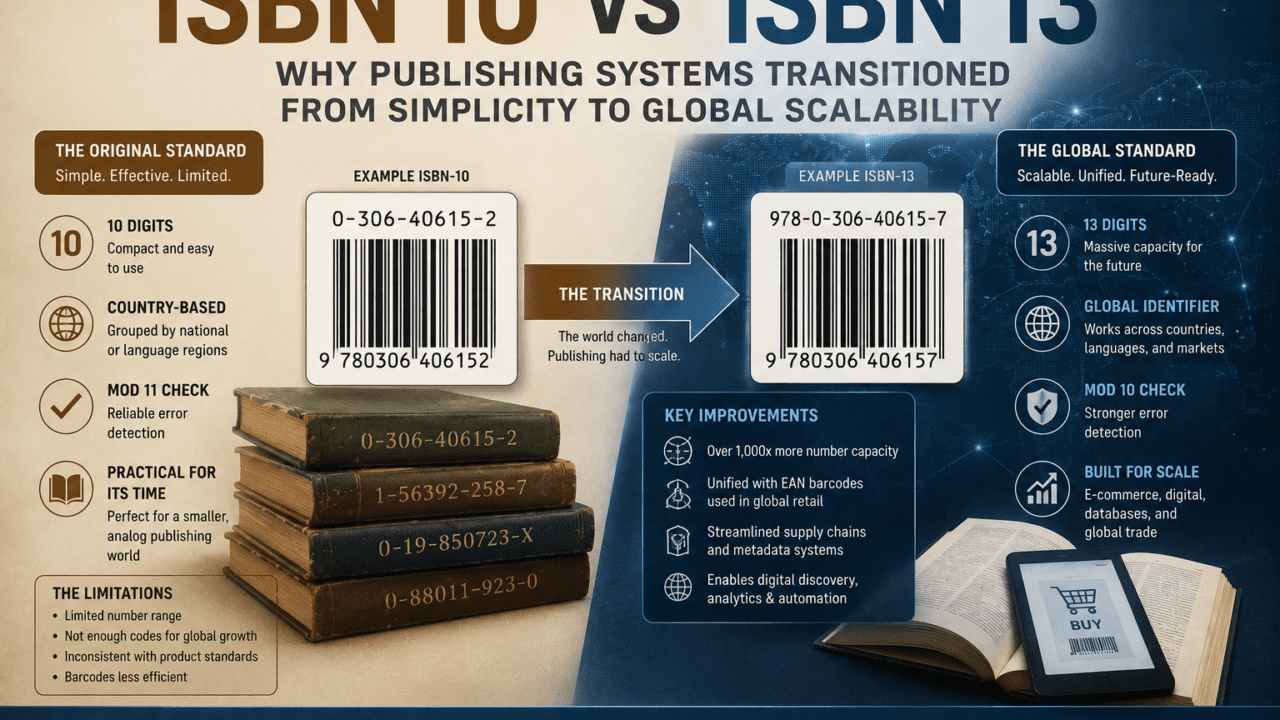 ISBN 10 vs 13: Why Publishing Systems Transitioned From Simplicity to Global Scalability