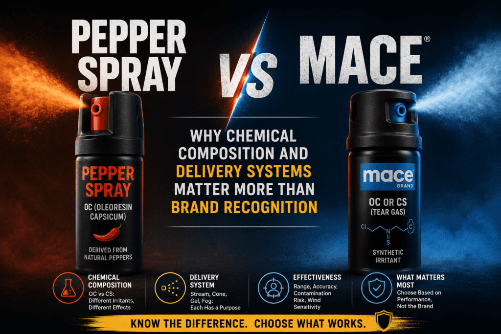 Pepper Spray vs Mace
