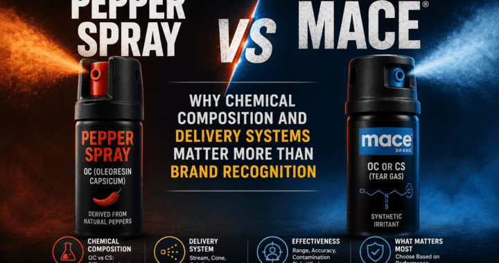 Pepper Spray vs Mace: Why Chemical Composition And Delivery Systems Matter More Than Brand Recognition
