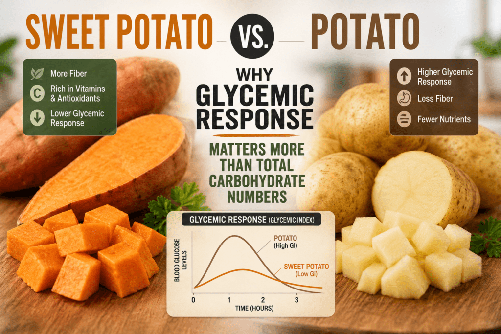 Carbs in Sweet Potato vs Potato