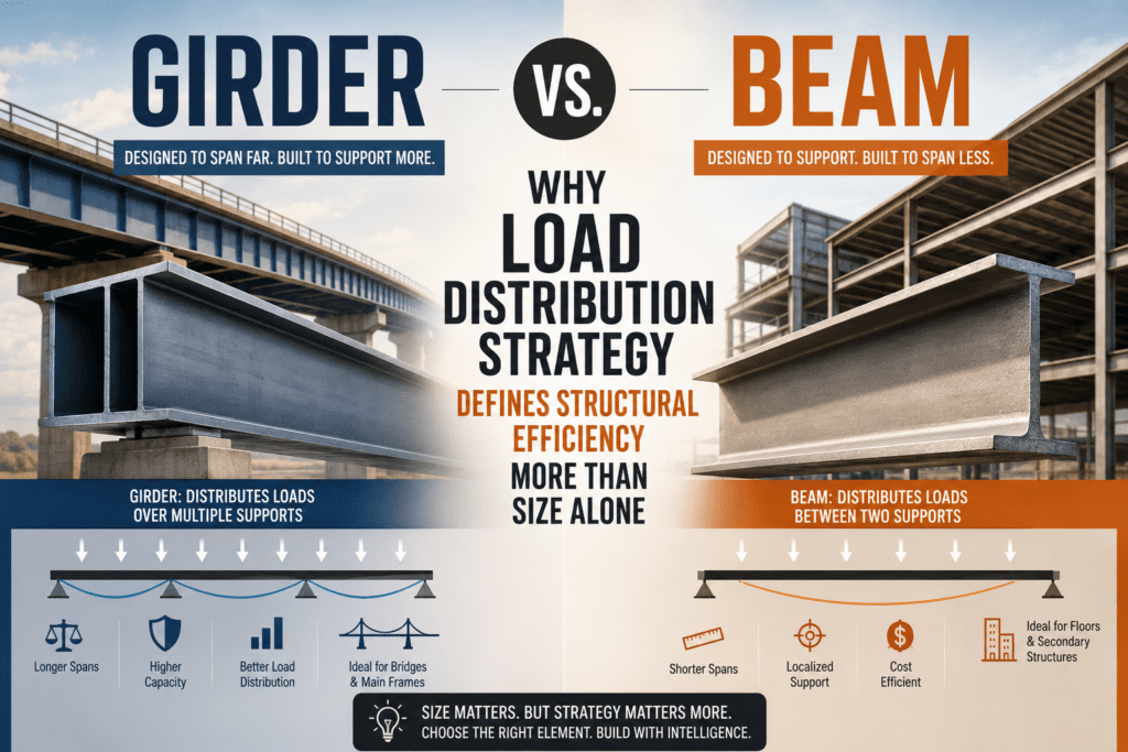 Girder vs Beam Girder vs Beam