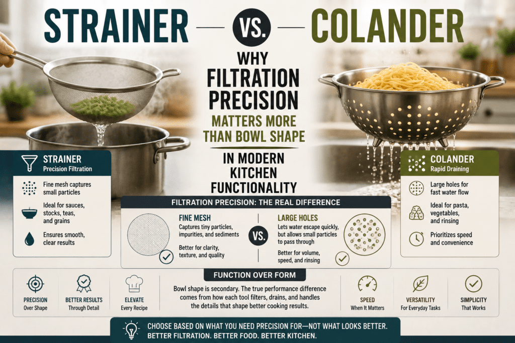 Strainer vs Colander Strainer vs Colander