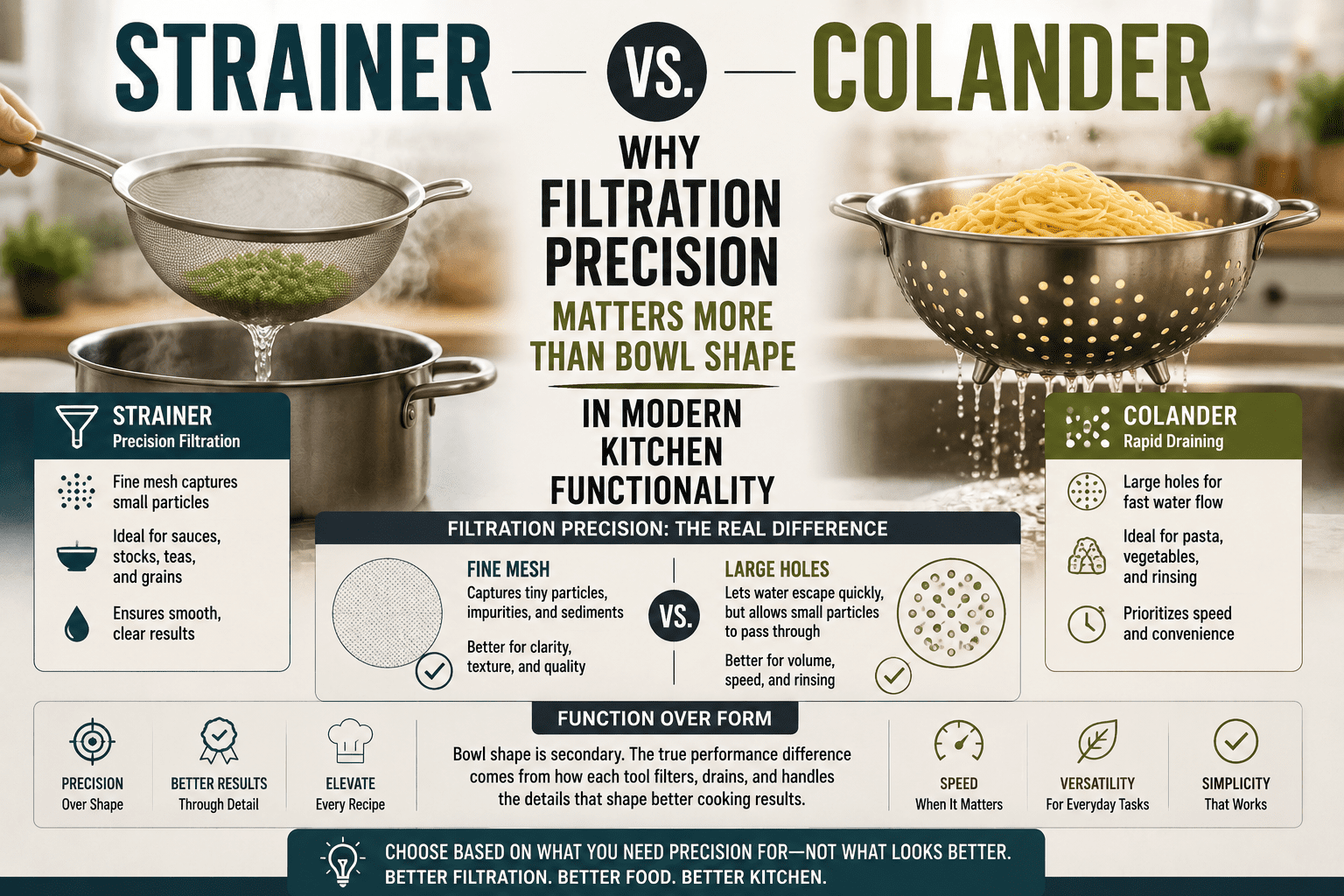 Carat vs Karat Strainer vs Colander