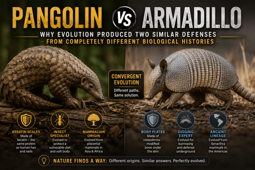 Pangolin vs Armadillo Pangolin vs Armadillo