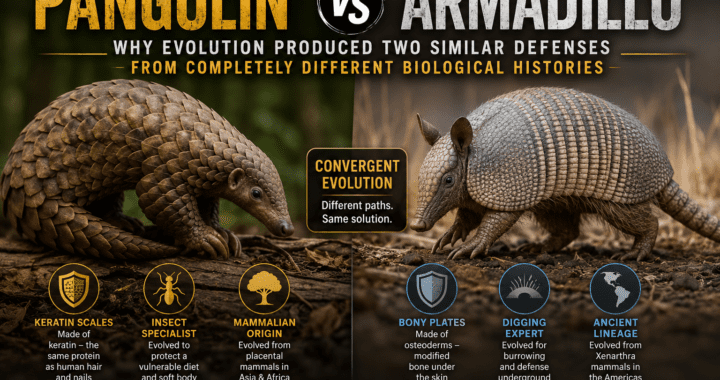 Pangolin vs Armadillo: Why Evolution Produced Two Similar Defenses From Completely Different Biological Histories