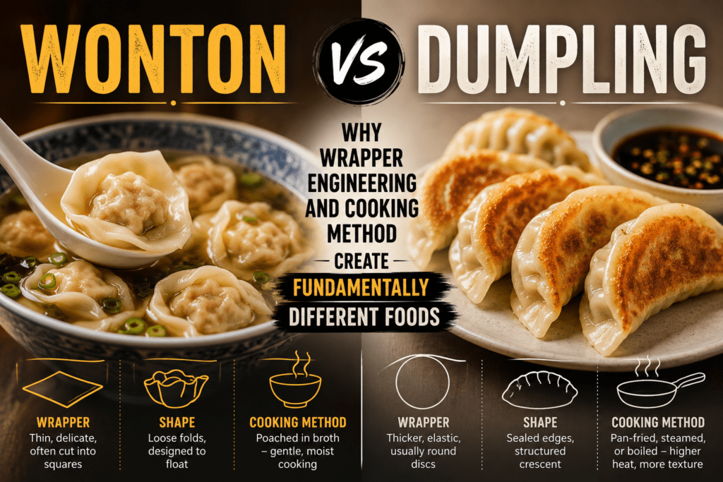 Wonton vs Dumpling