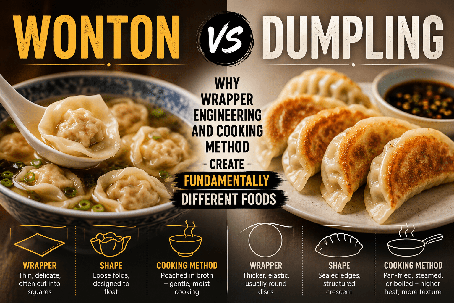 Carat vs Karat Wonton vs Dumpling