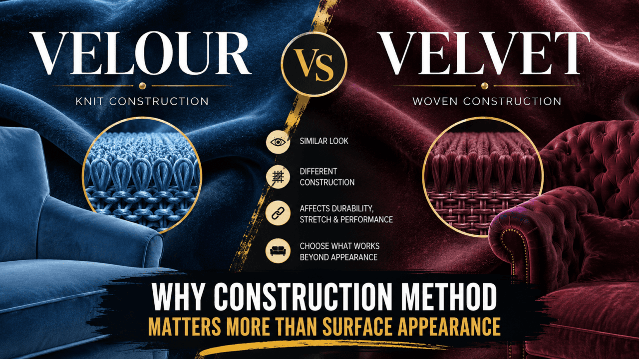 Velour vs Velvet: Why Construction Method Matters More Than Surface Appearance