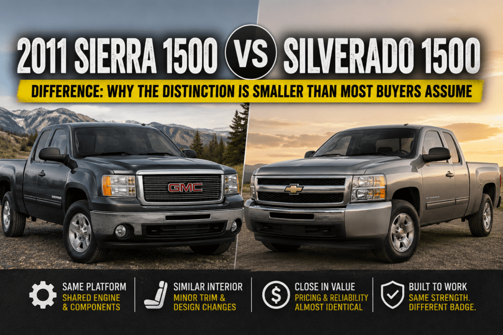 2011 Sierra 1500 vs Silverado 1500 Difference