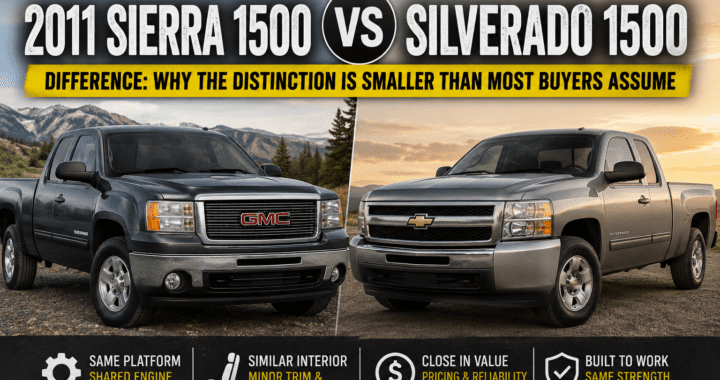 2011 Sierra 1500 vs Silverado 1500 Difference: Why the Distinction Is Smaller Than Most Buyers Assume