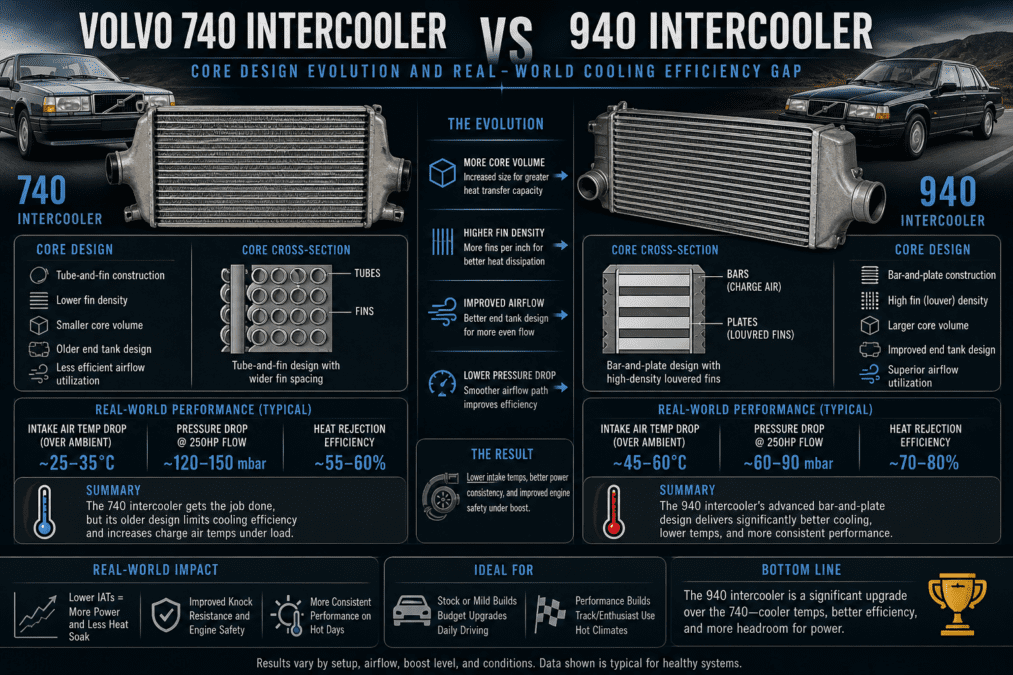 Volvo 740 Intercooler vs 940 Intercooler