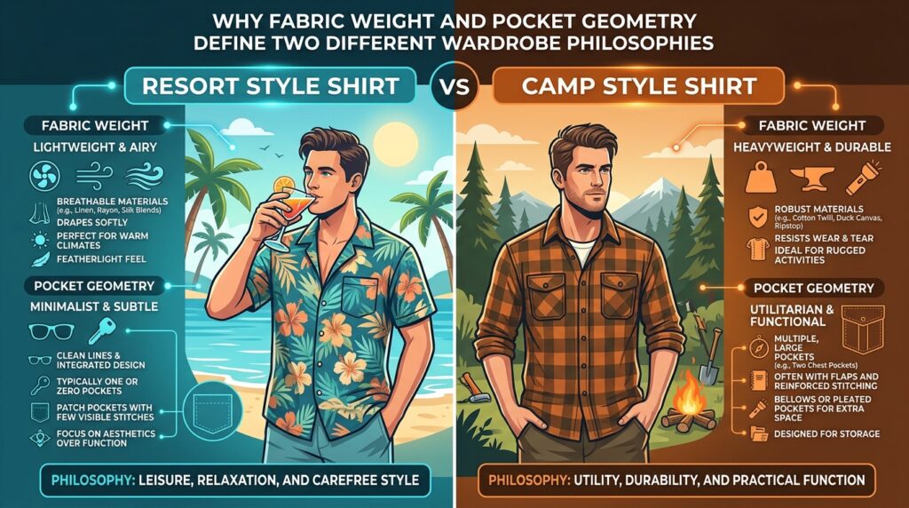Resort vs Camp Style Shirt Resort vs Camp Style Shirt