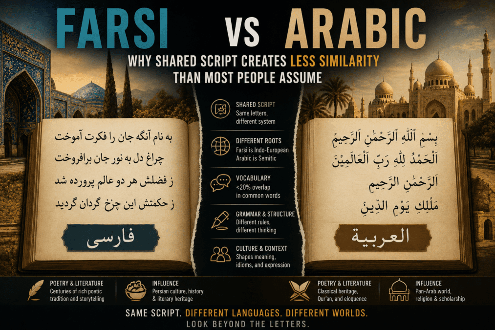 Farsi vs Arabic