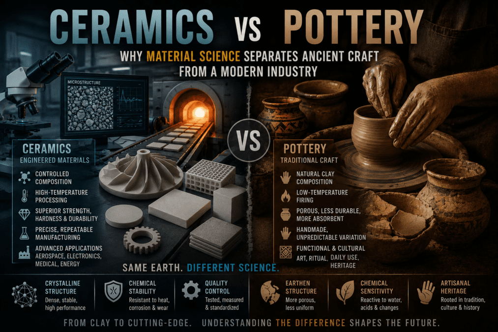 Ceramics vs Pottery