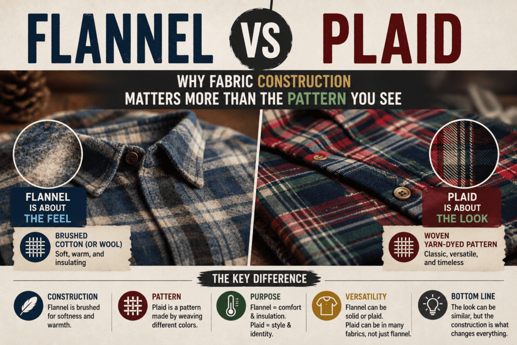 Flannel vs Plaid