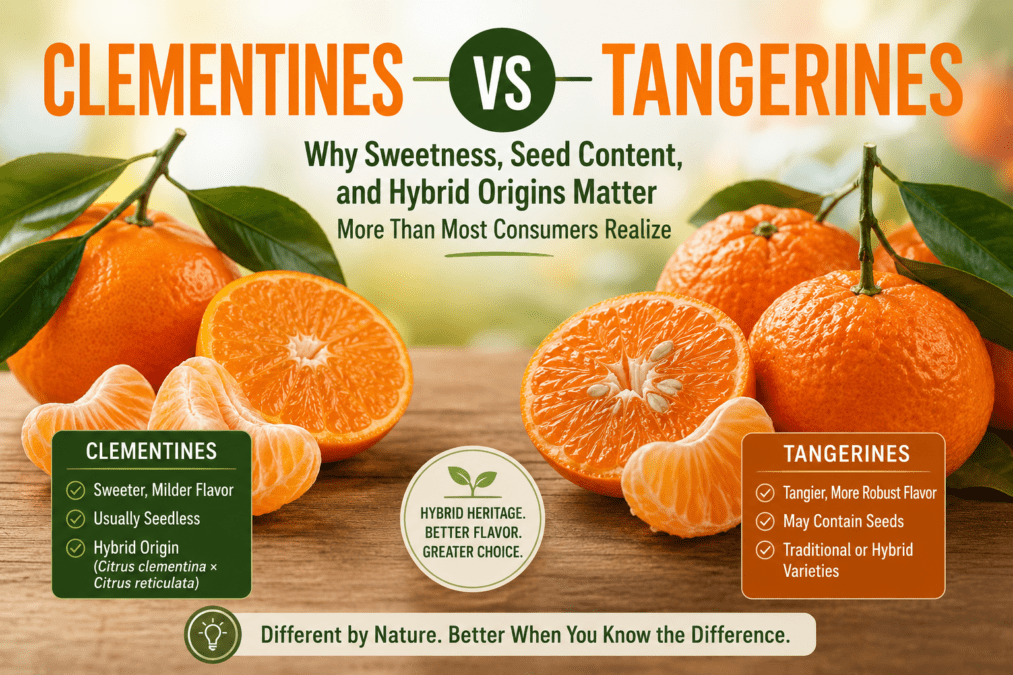Clementines vs Tangerines