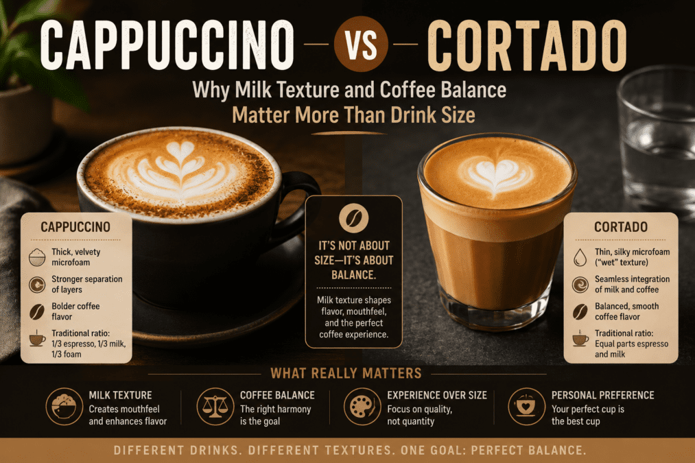 Cappuccino vs Cortado