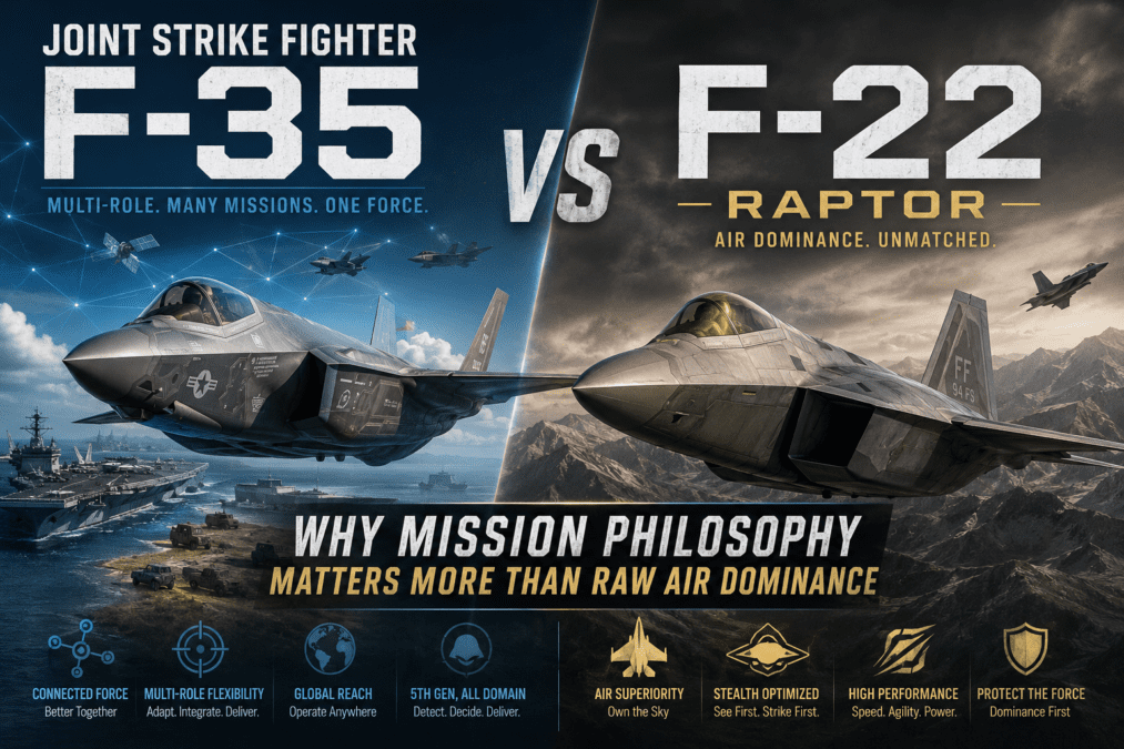 Joint Strike Fighter vs F 22 Raptor