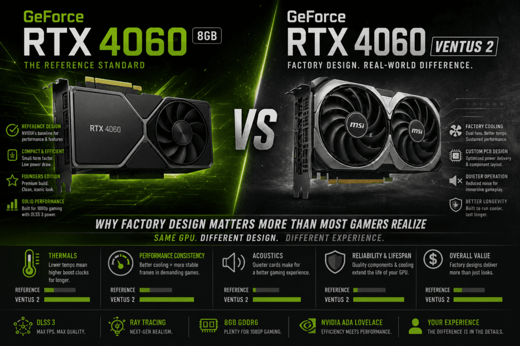 GeForce RTX 4060 8GB vs GeForce RTX 4060 Ventus 2