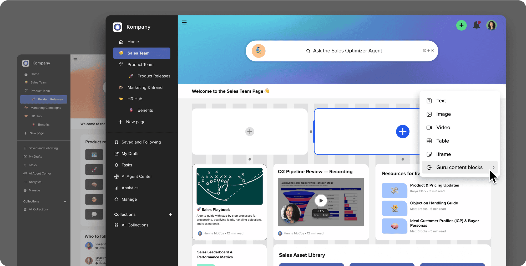 Guru Knowledge Base Software
