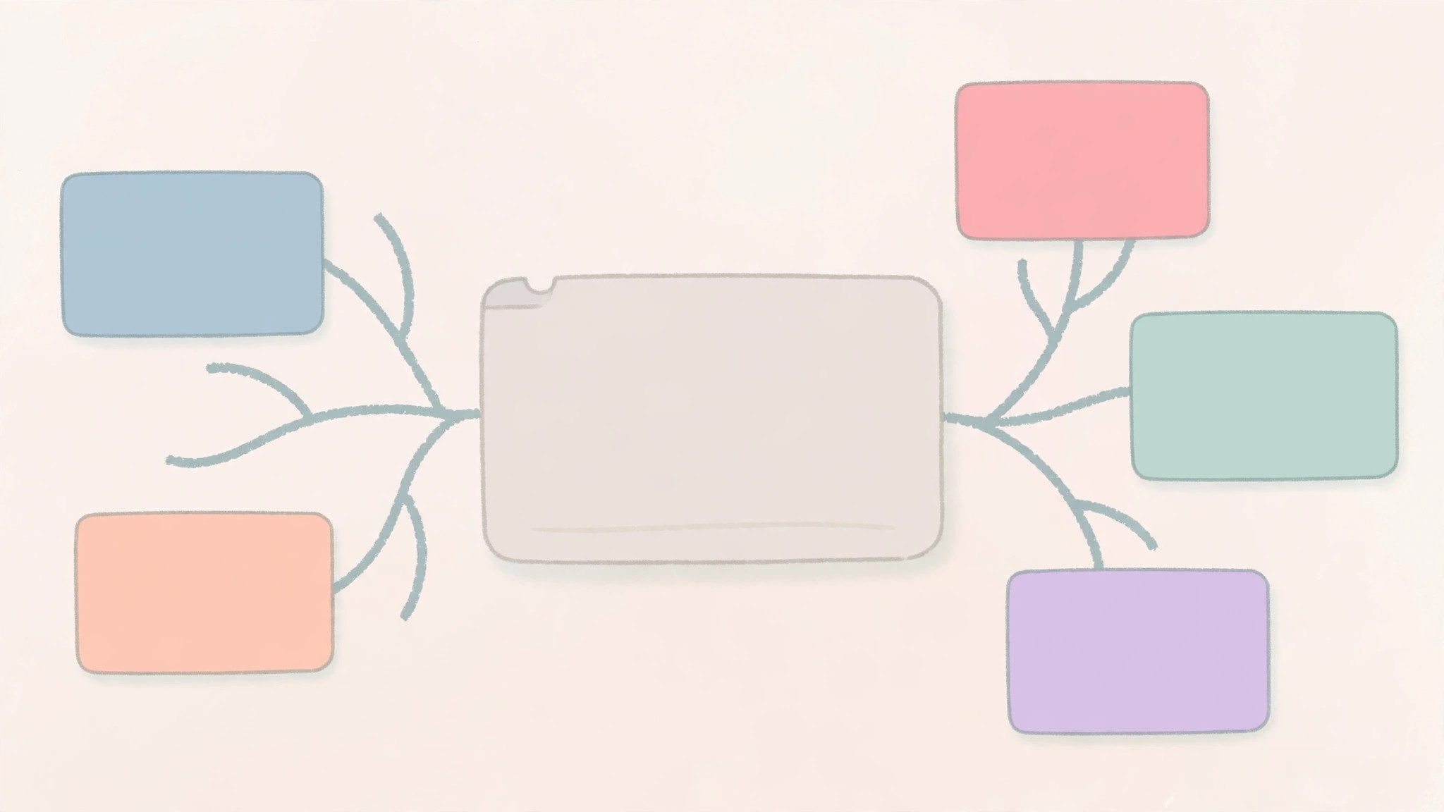 Illustration of one multi-brand gift card exchanged for several different brand eGift cards